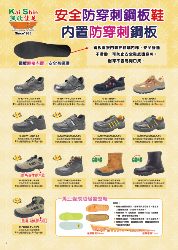 專業工作鞋/安全鞋團購目錄：圖片 6